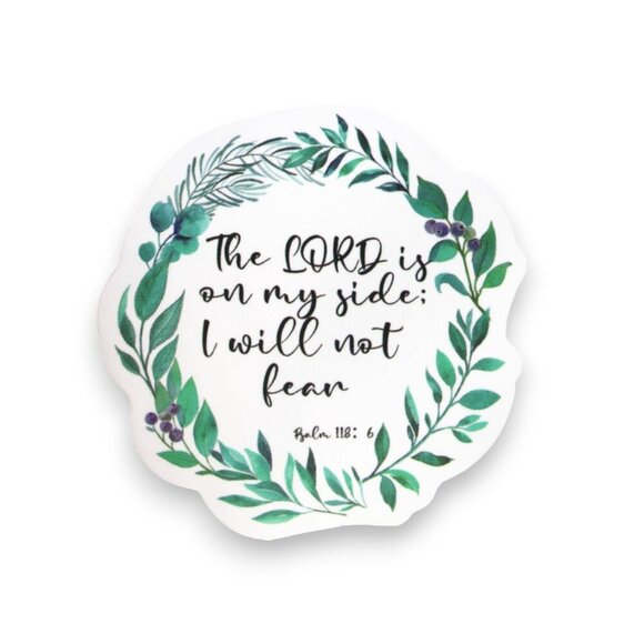Sticker Bundles 12x$6 Religious Christian Bible Verse Psalm 118:6 - Picture 1 of 3